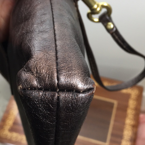 Coach Bronze Leather Wristlet - Picture 7 of 11